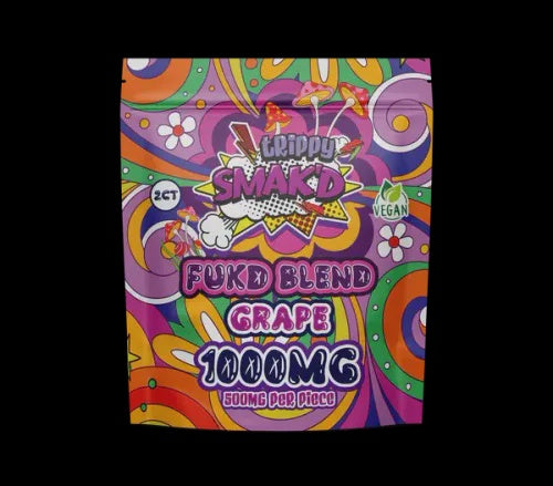 SMAK'D TRIPPY 1000MG FUKD BLEND 2PK - 30CT GRAPE