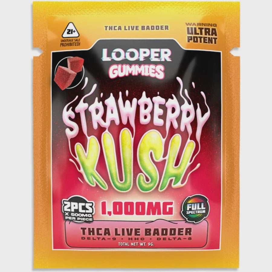 LOPPER GUMMIES STRAWBERRY KUSH 2PC