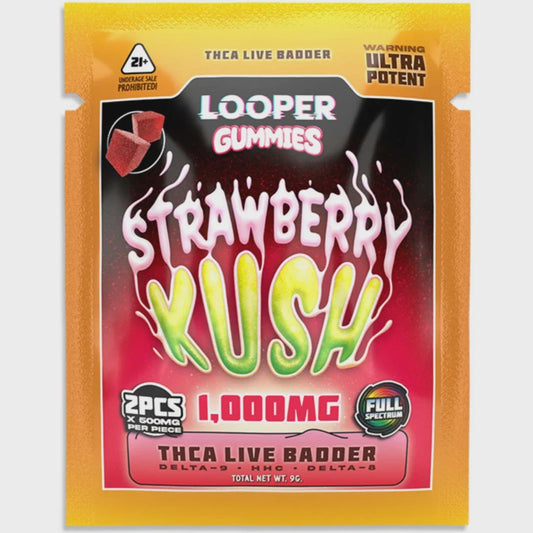 LOPPER GUMMIES STRAWBERRY KUSH 2PC
