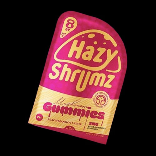 HAZY SHRUMZ GUMMIES 8CT/PK 10PK/BOX 3G/GUMMY PEACH MANGO