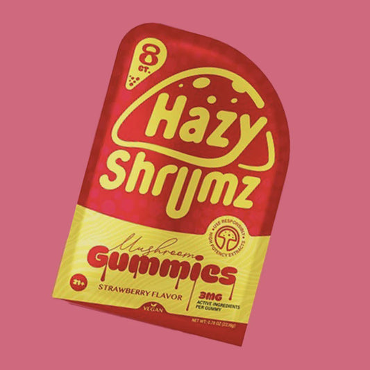 HAZY SHRUMZ Mushroom Gummies 8/Pk STRAWBERRY