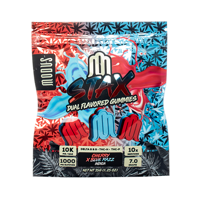 Modus gummies cherry X blue razz