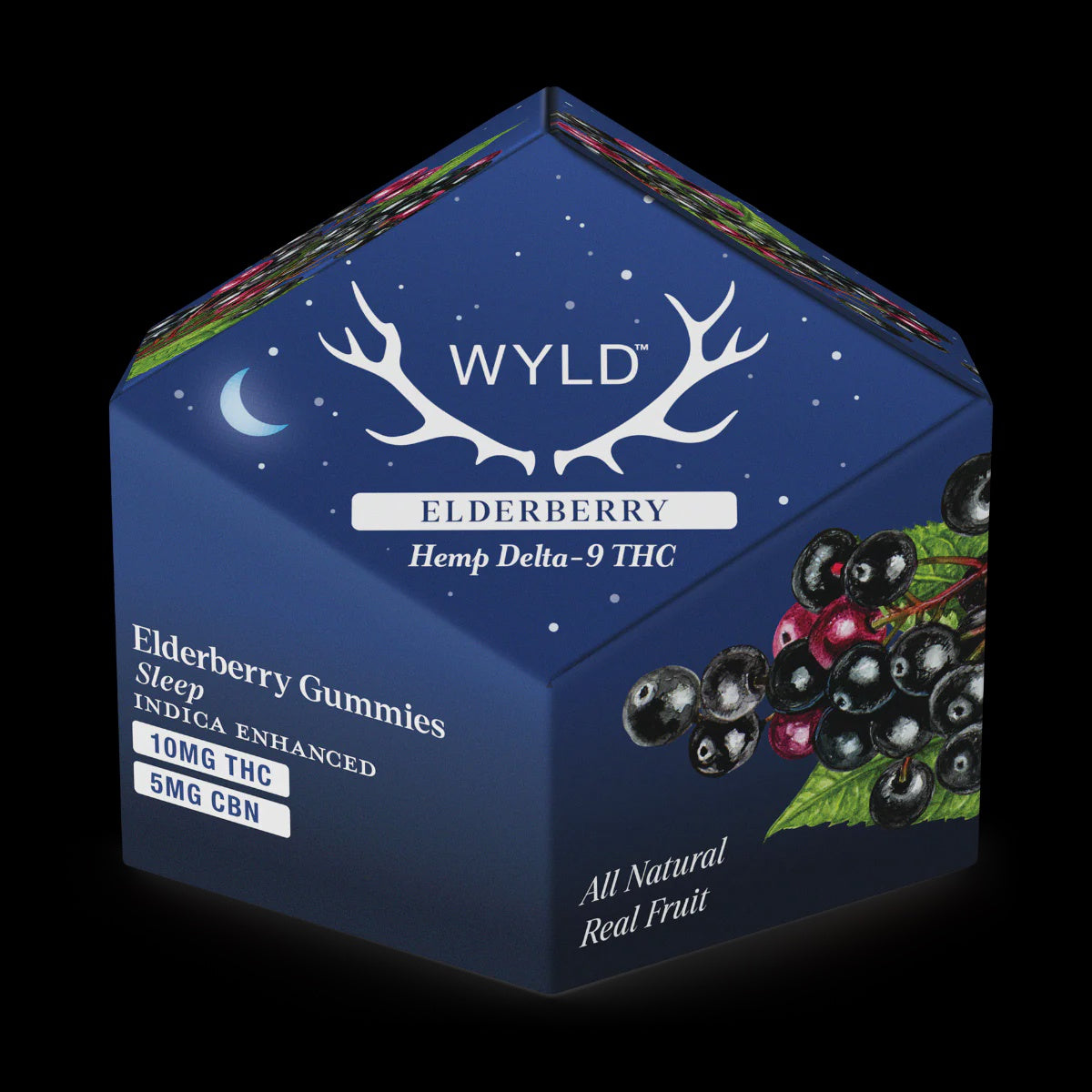 WYLD HEMP ELDERBERRY 10 THC 5MG CBN