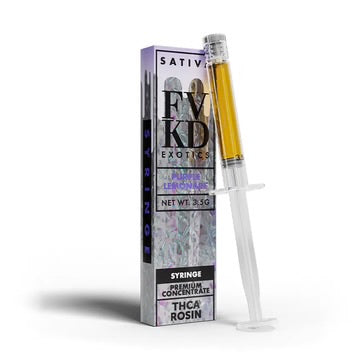 FVKD Rosin THC-A 3.5g SYRINGE PURPLE LEMONADE SATIVA