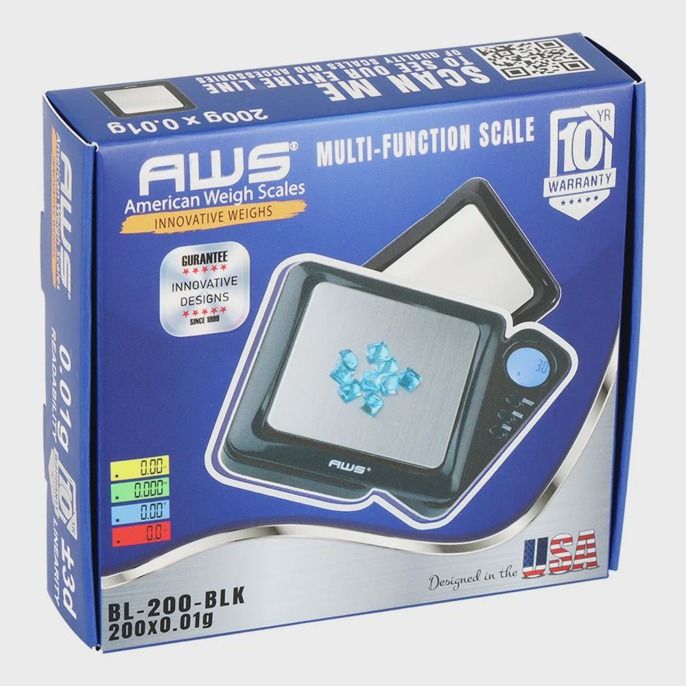 AWS SCALE BL-200- 200gx0.01g BLACK