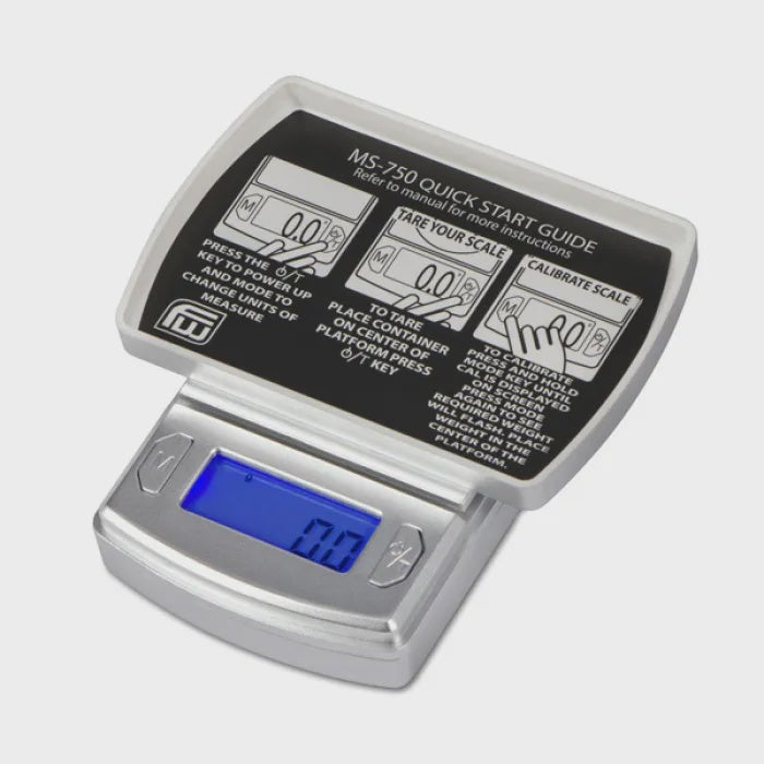 AWS SCALE MS-750-SIL 600x0.1g SILVER