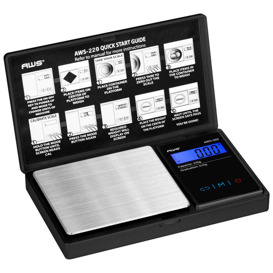AWS SCALE AWS-220- 220gx0.01g BLACK