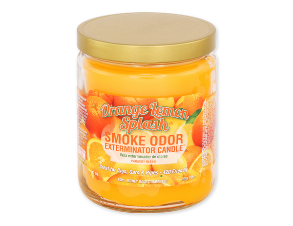 SMOKE ODOR CANDLE 13oz ORANGE LEMON SPLASH