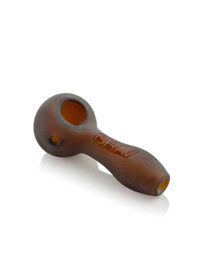 Grav 4" Sandblasted Spoon Amber SPF.4
