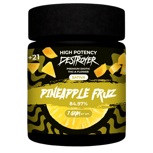 DESTROYER HIGH POTENCY FLOWER 7G - SATIVA - PINEAPPLE FRUZ