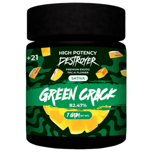 DESTROYER HIGH POTENCY FLOWER 7G - SATIVA -  GREEN CRACK