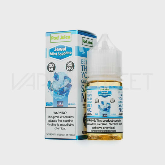 POD JUICE TFN FREEZE SALT NIC 35MG (30ML) JEWEL MINT SAPPHIRE