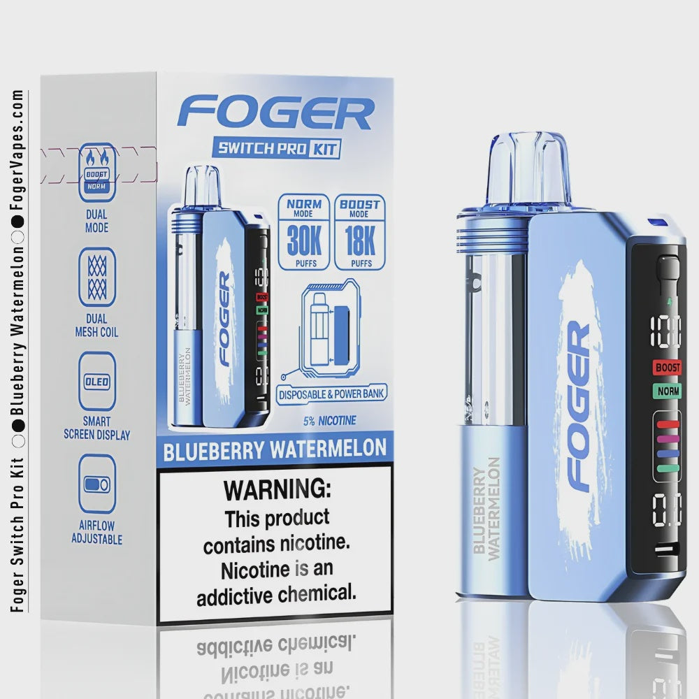 FOGER 30K PRO KIT 5CY BLUEBERRY WATERMELON