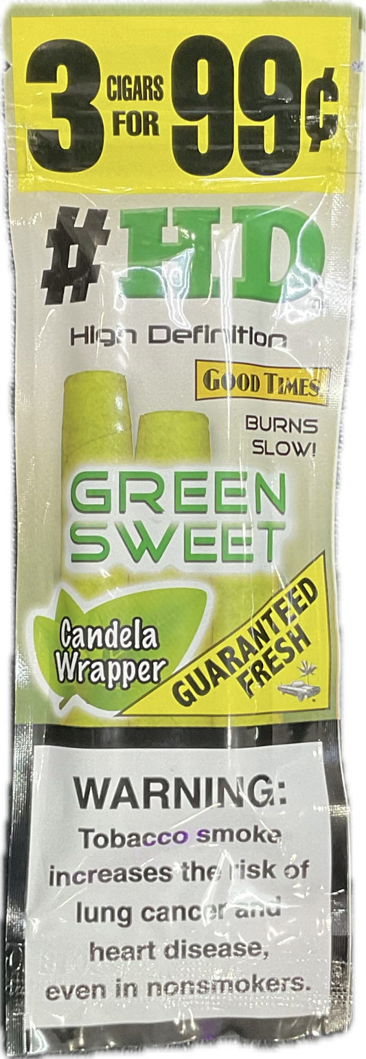 GOOD TIMES HD GREEN SWEETS 3 CT