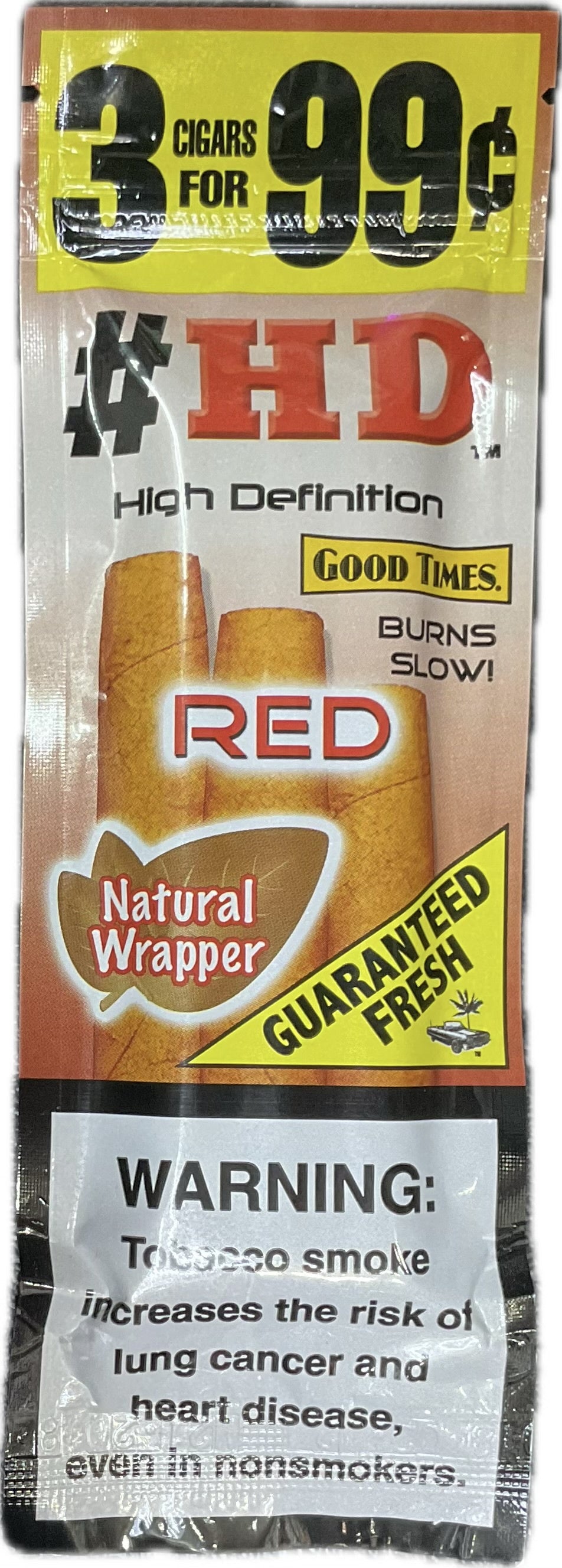 GOOD TIMES HD RED NATURAL 3 CT