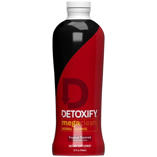 DETOXIFY MEGA CLEAN TROPICAL FLAVORED 32oz (BLACK EDITION)