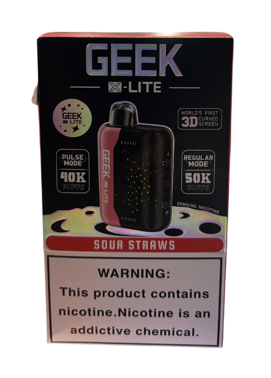 GEEK X LITE 50000 SOUR STRAWS
