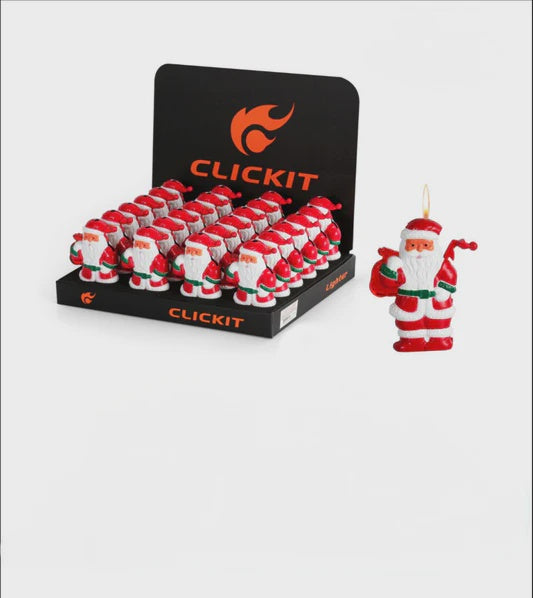 CLICKIT LIGHTER SANTA CLAUS 24/DISPLAY (GH-9300)
