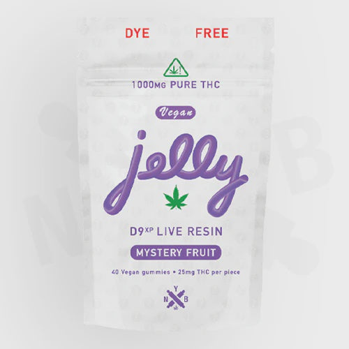 JELLY D9 XP LIVE RESIN 25MG GUMMY 40CT  MYSTERY FRUIT