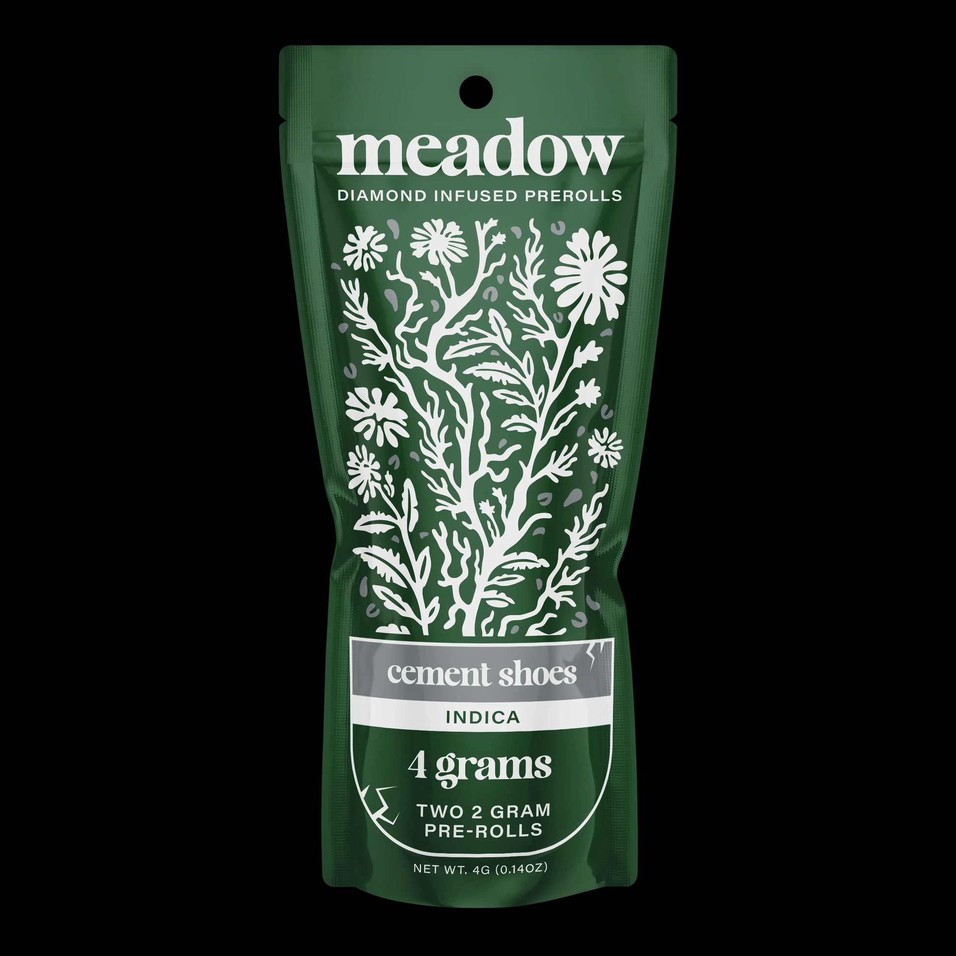 MEADOW DIAMOND INFUSED PRE-ROLLS 4GM CEMENT SHOES INDICA