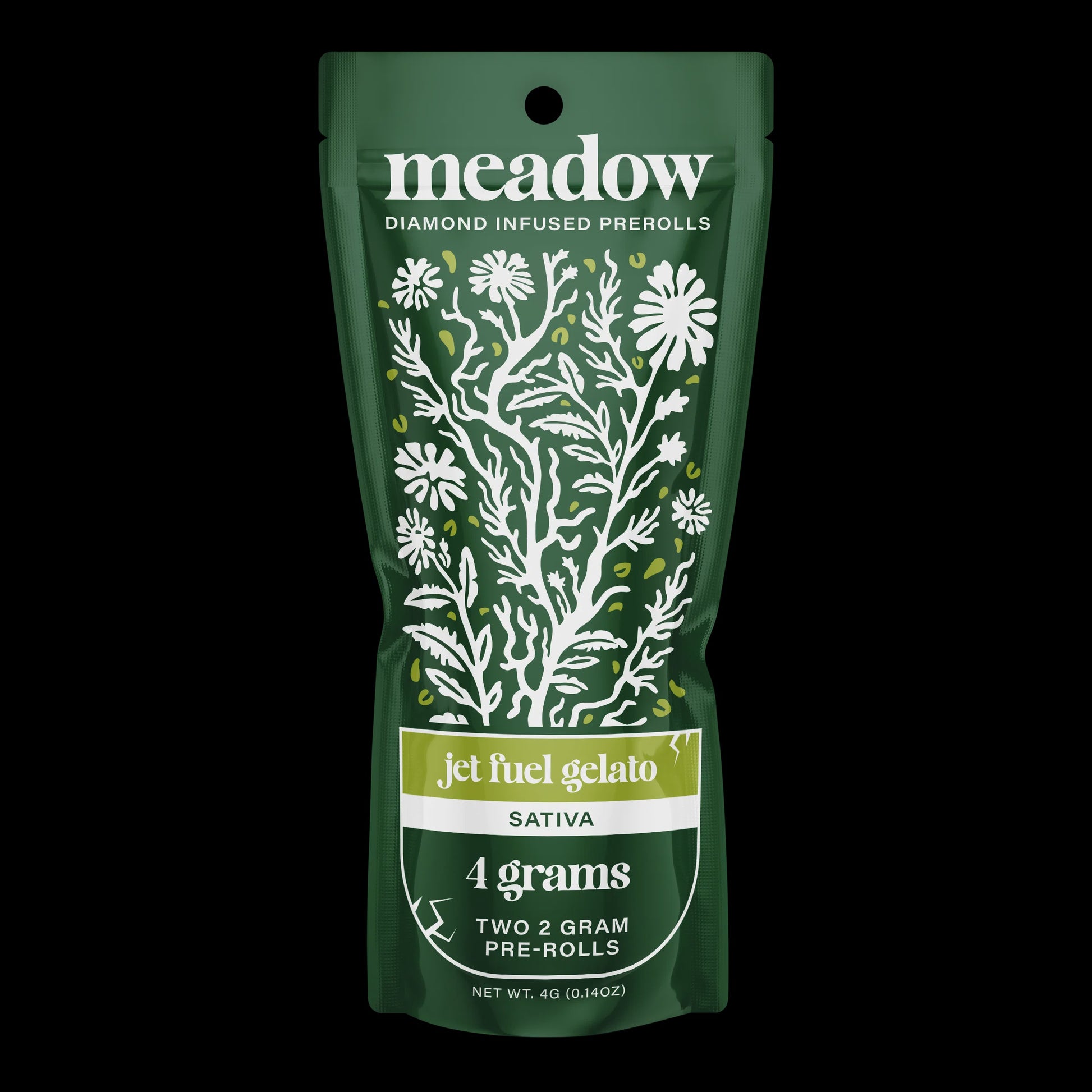 MEADOW DIAMOND INFUSED PRE-ROLLS 4GM JET FUEL GELATO