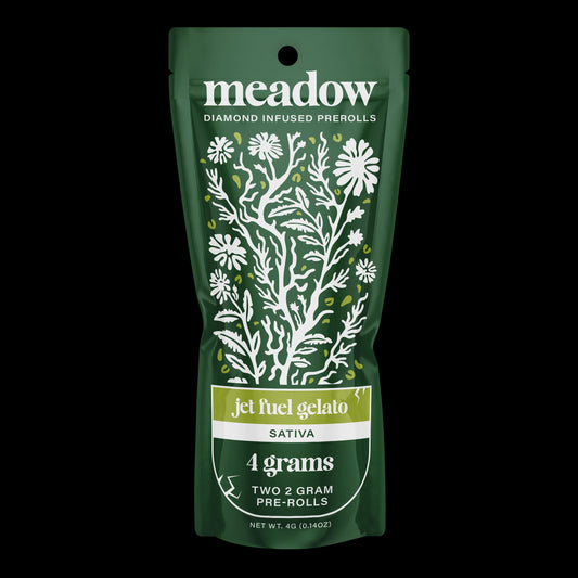 MEADOW DIAMOND INFUSED PRE-ROLLS 4GM JET FUEL GELATO