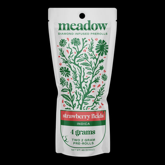 MEADOW EXOTIC PRE-ROLLS 4GM INDICA STRAWBERRY FEILDS