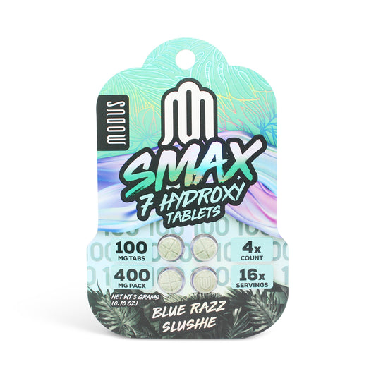 Modus 7hom 100mg 10ct blue razz slushy