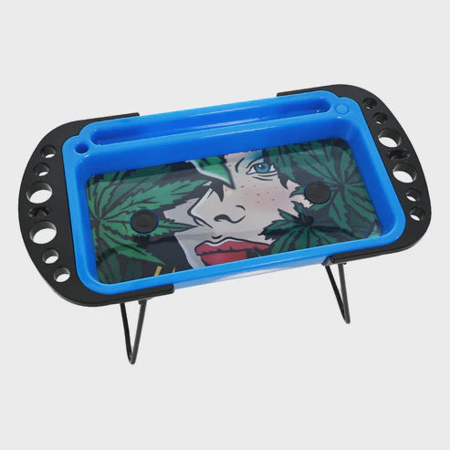 LED ROLLING CONSOLE TRAY SET ASSORTED DESIGN
