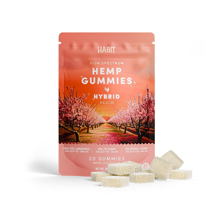 HABIT HEMP GUMMIES HYBRID PEACH 20CT HYBRID