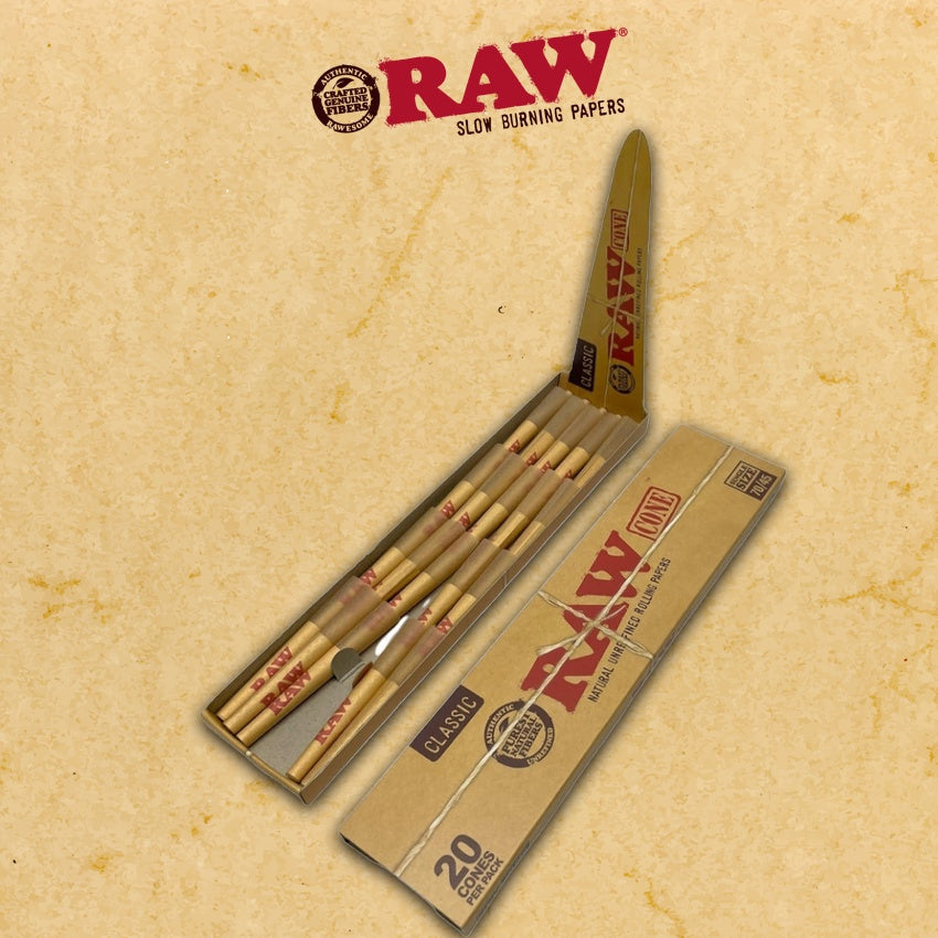RAW CLASSIC CONES  SINGLE SIZE 2OPCK