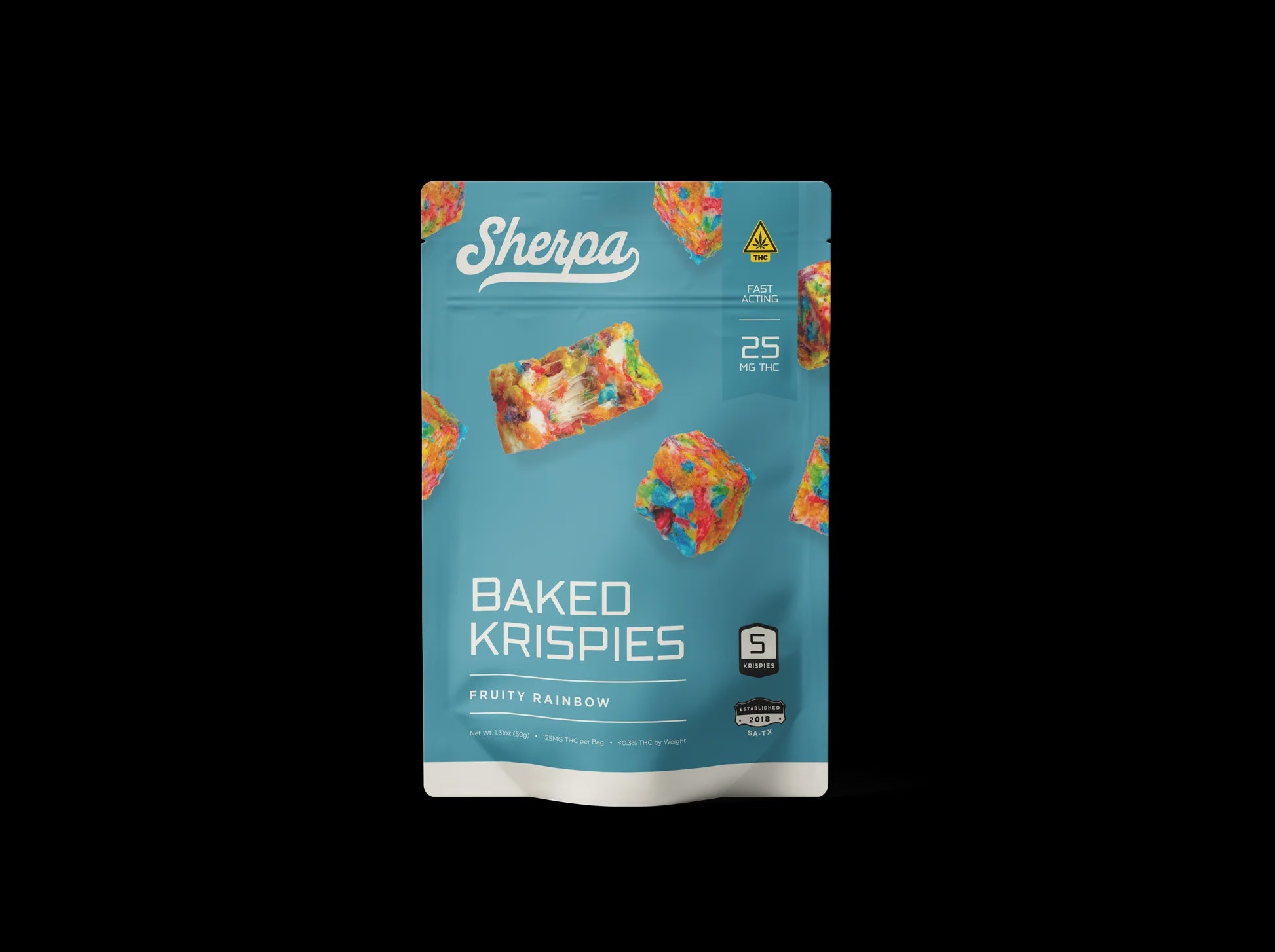 SHERPA 25MG D9 KRISPIES 5CT FRUIY