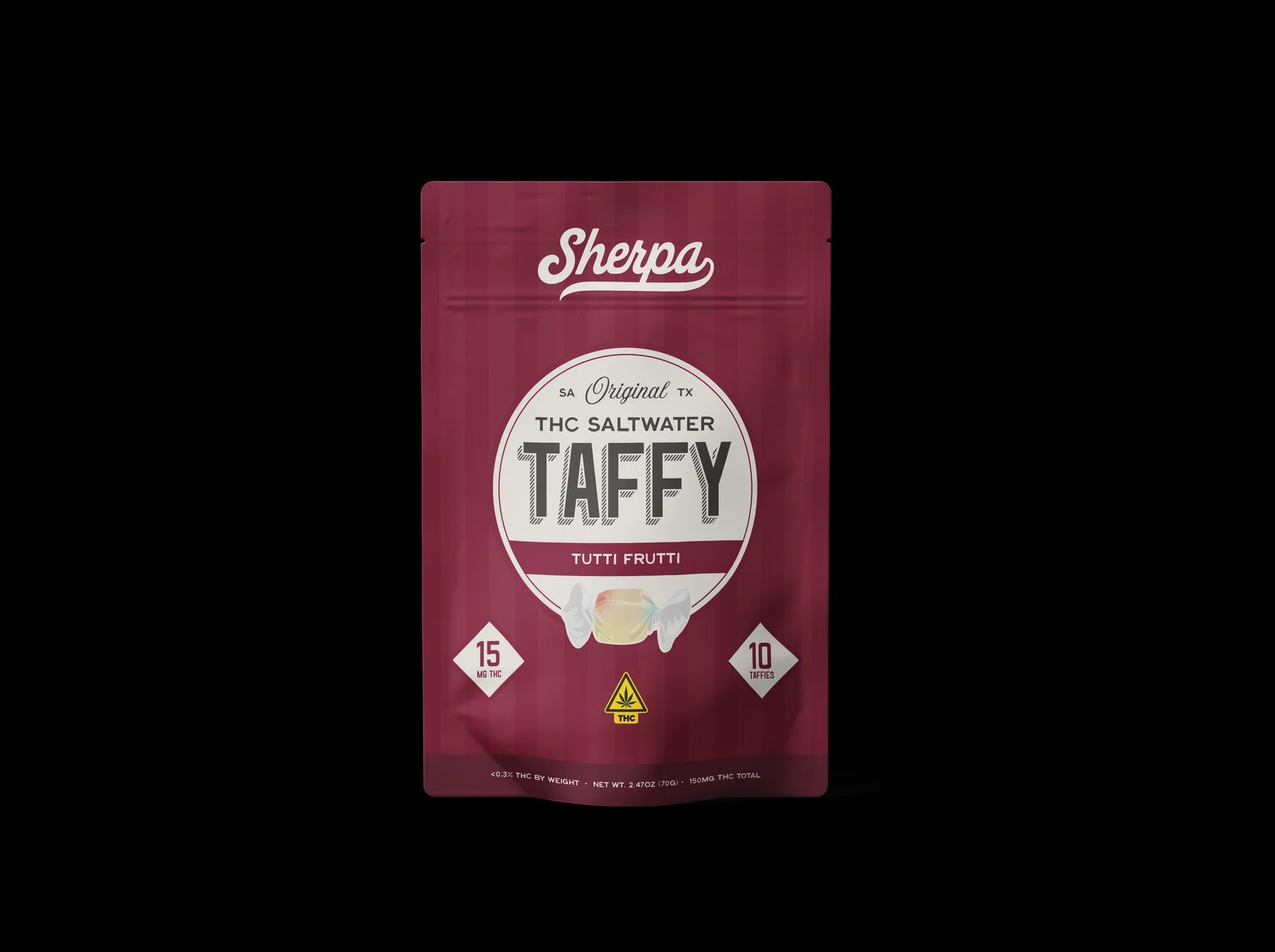 SHERPA 15MG D9 SALTWATER TAFFY 10CT V TUTTI FRUTTI