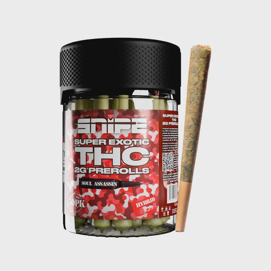 SNIPE SUPER EXOTIC 2G THC-P NAKED PRE ROLLS SNIPE SUPER EXOTIC 2G THC-P NAKED PRE ROLLS 50CT/JAR | SOUL ASSASSIN (H)