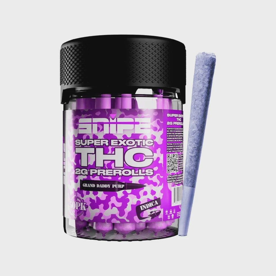 SNIPE SUPER EXOTIC THC 2G PREROLL GRAND DADDY PURP INDICA