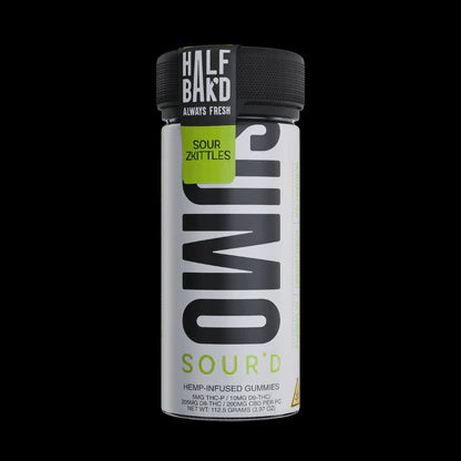 Half Bak'd Sumo Sour'd Gummies Jar, 10000mg ZKITLLES