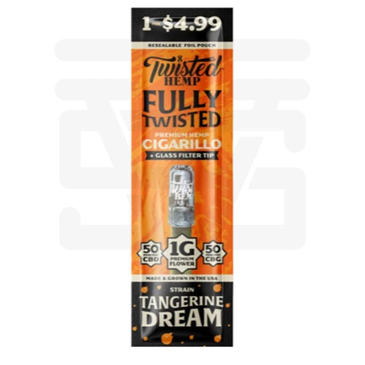 Twisted Hemp Tangerine With Glass Filter