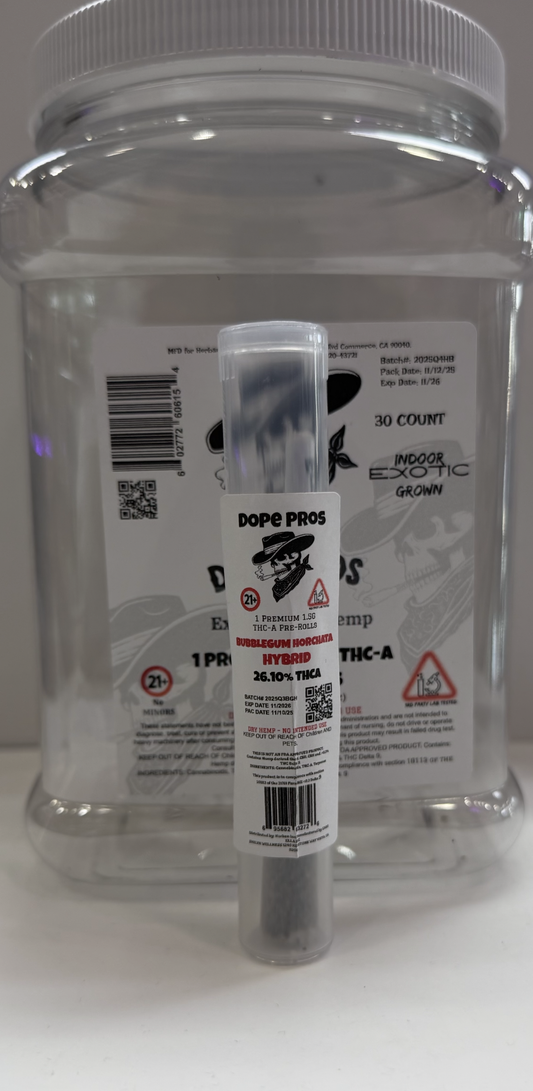 DOPE PROS BUBBLE GUM HORCHATA PREROLL