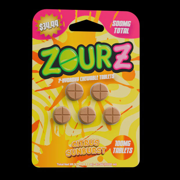 ZOURZ HYDROXY 100MG/500MG 5PK 10CT Citrus Sunburst