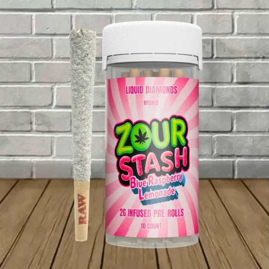 ZOUR STASH PREROLLS THCP 2PK 10CT CHERRY LIME - HYBRID