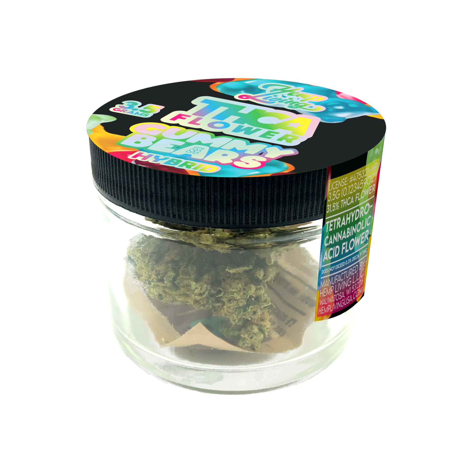 HEMP LIVING THCA 3.5G GUMMY BEARS