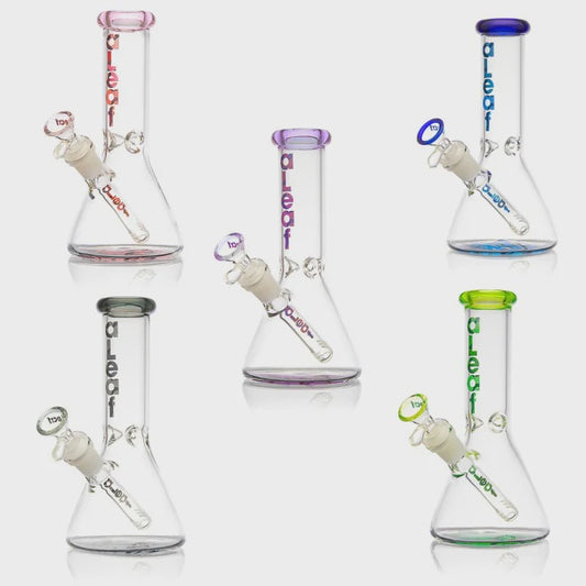 ALEAF THE ESSENTIAL WATERPIPE 8" BEAKER AL1033 SMOKE