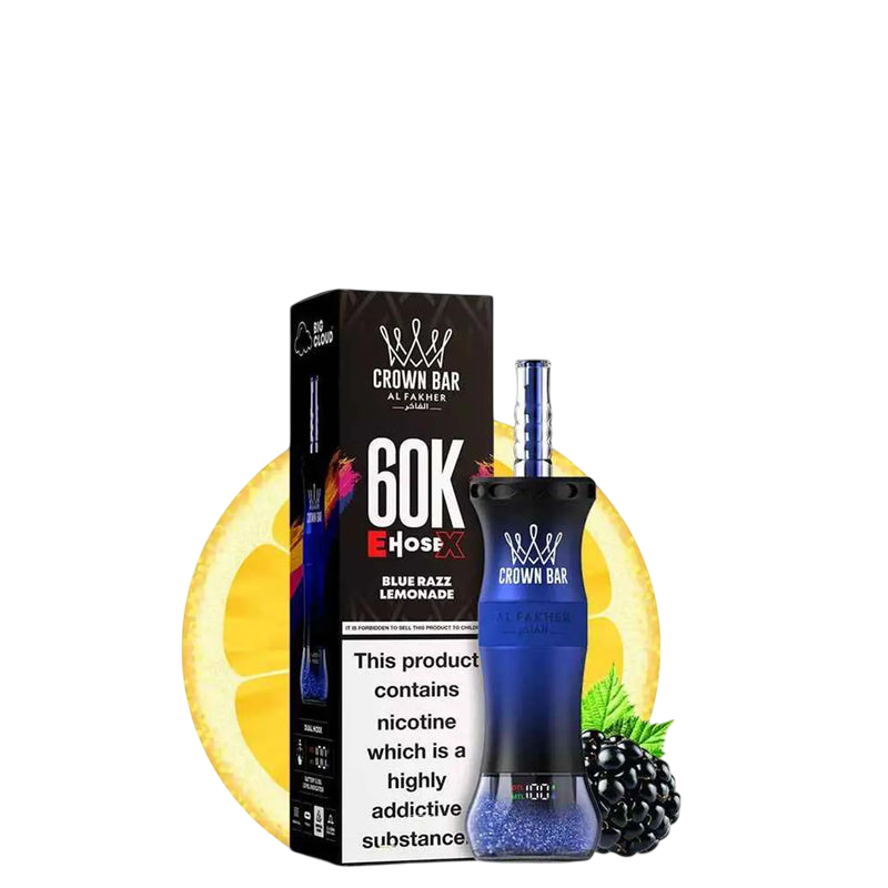CROWN BAR BLUE RAZZ LEMONADE 60K PUFFS