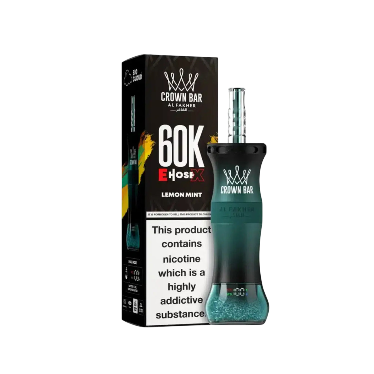 CROWN BAR LEMON MINT 60K PUFFS