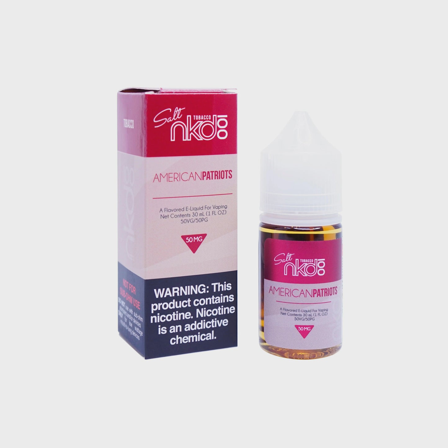 NAKED 100 SALTS 30ML 50MG AMERICAN PATRIOTS