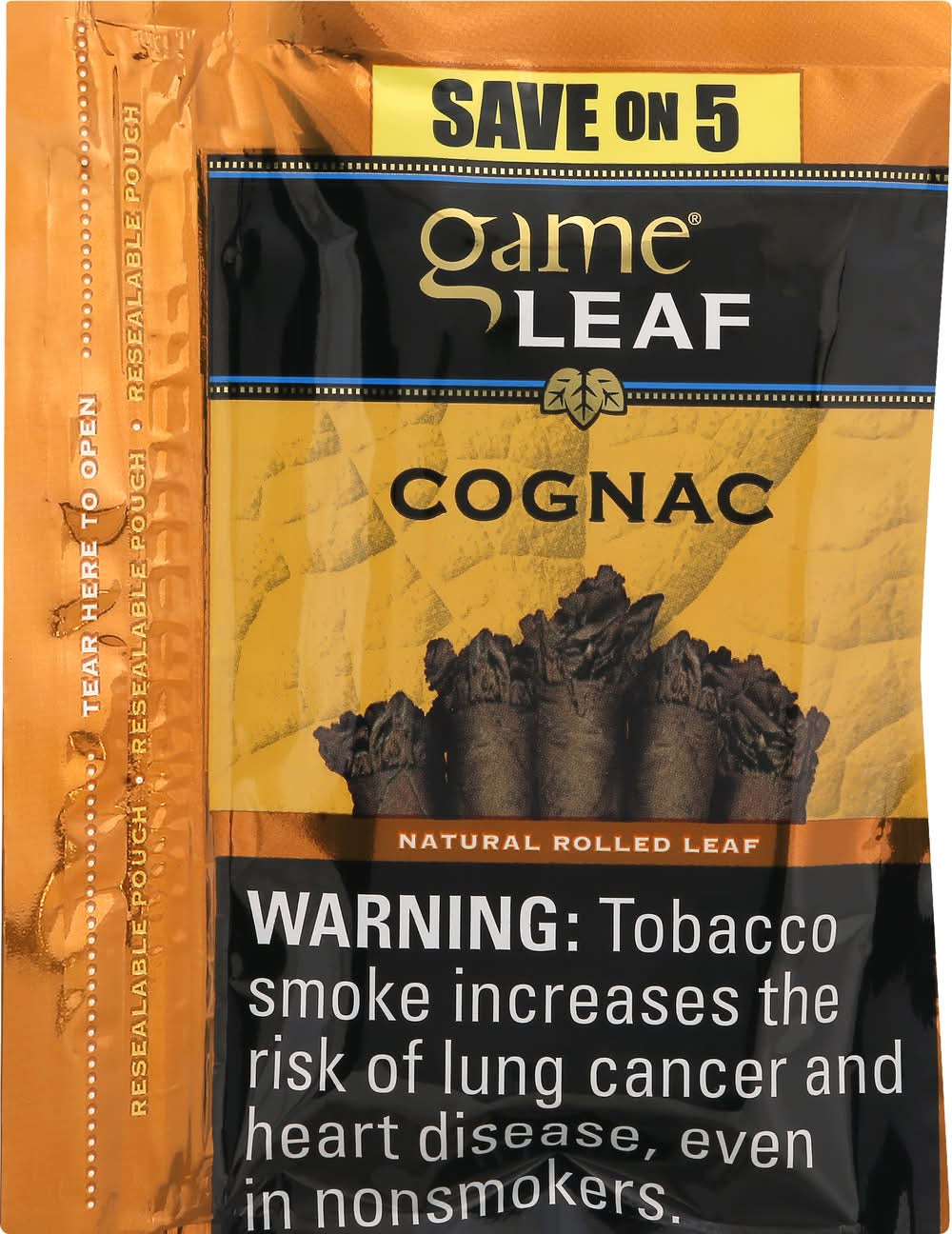 GAME LEAF COGNAC 5 PACK