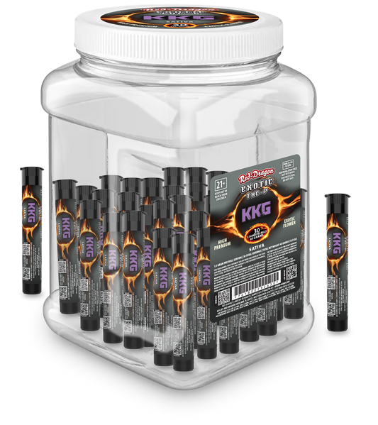 RED DRAGON THC-P EXOTIC 1.5G PRE ROLLS 30CT/ JAR | KKG (S)