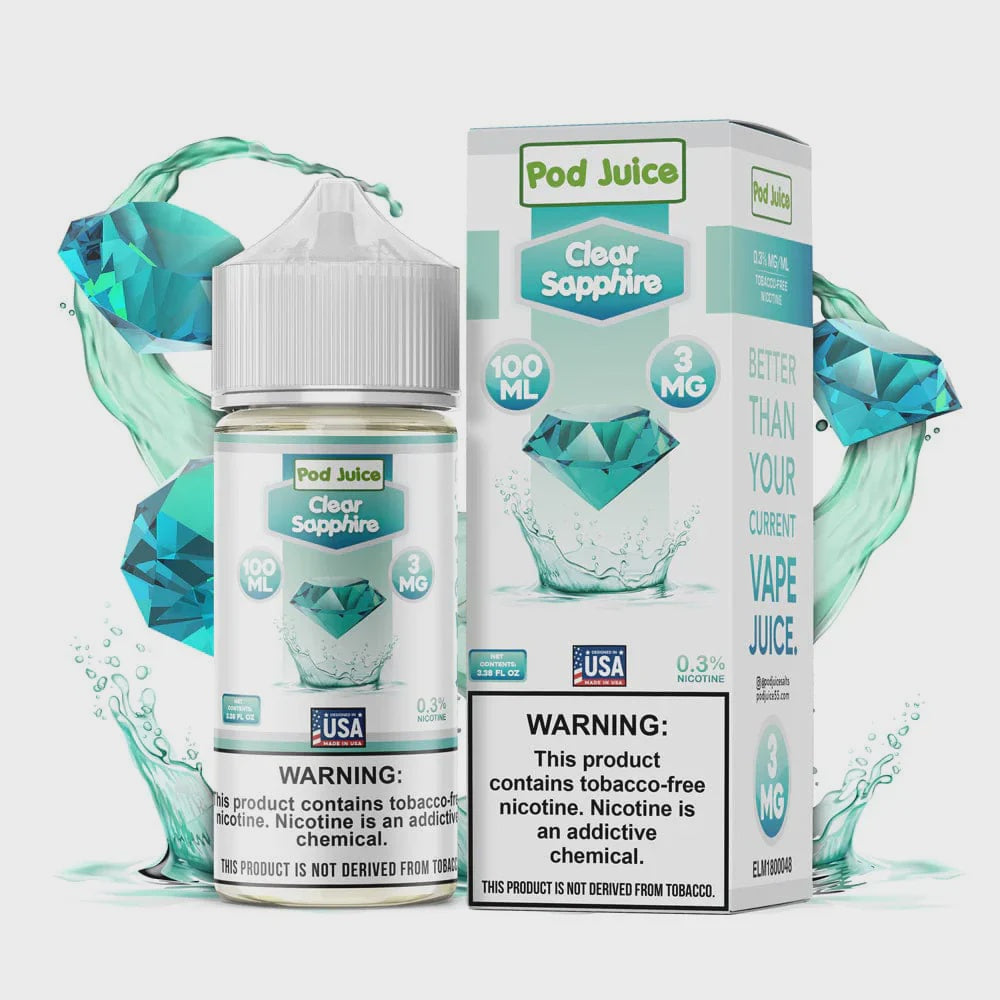 POD JUICE CLEAR SAPPHIRE 3MG/100ML