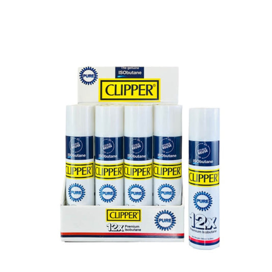 CLIPPER PREMIUM BUTANE WHITE BOX 300ml 12X