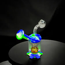 OIL BURNER 5" WATERPIPE BEAKER W/SILICONE ASSORTED COLORS